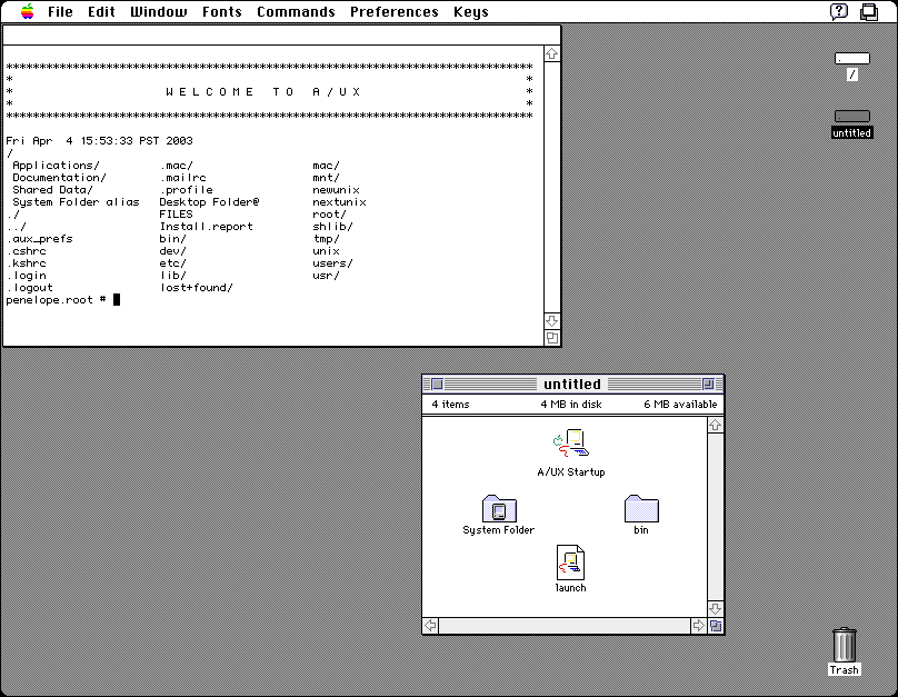 Unix on Macintosh : A/UX !