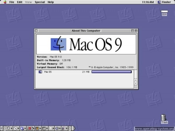 macintosh hard drive with macos 9 power mac