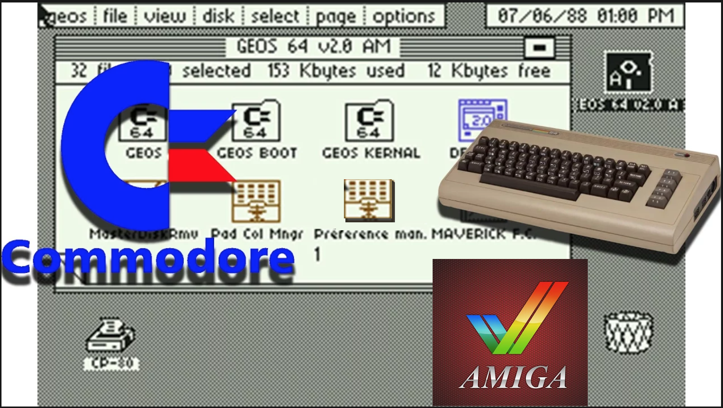 Amiga1200-4000 whdload titles, 64GB SD Card - CF Card for KS3.1-3.2 with Commodore 64 GEOS