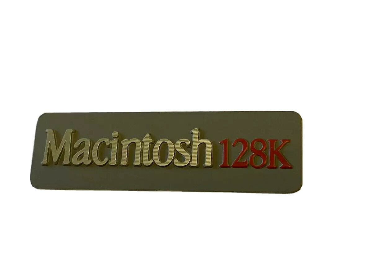 Apple Macintosh 1984 Rear Case Aluminum EMBLEM for Mac Model M0001 128K