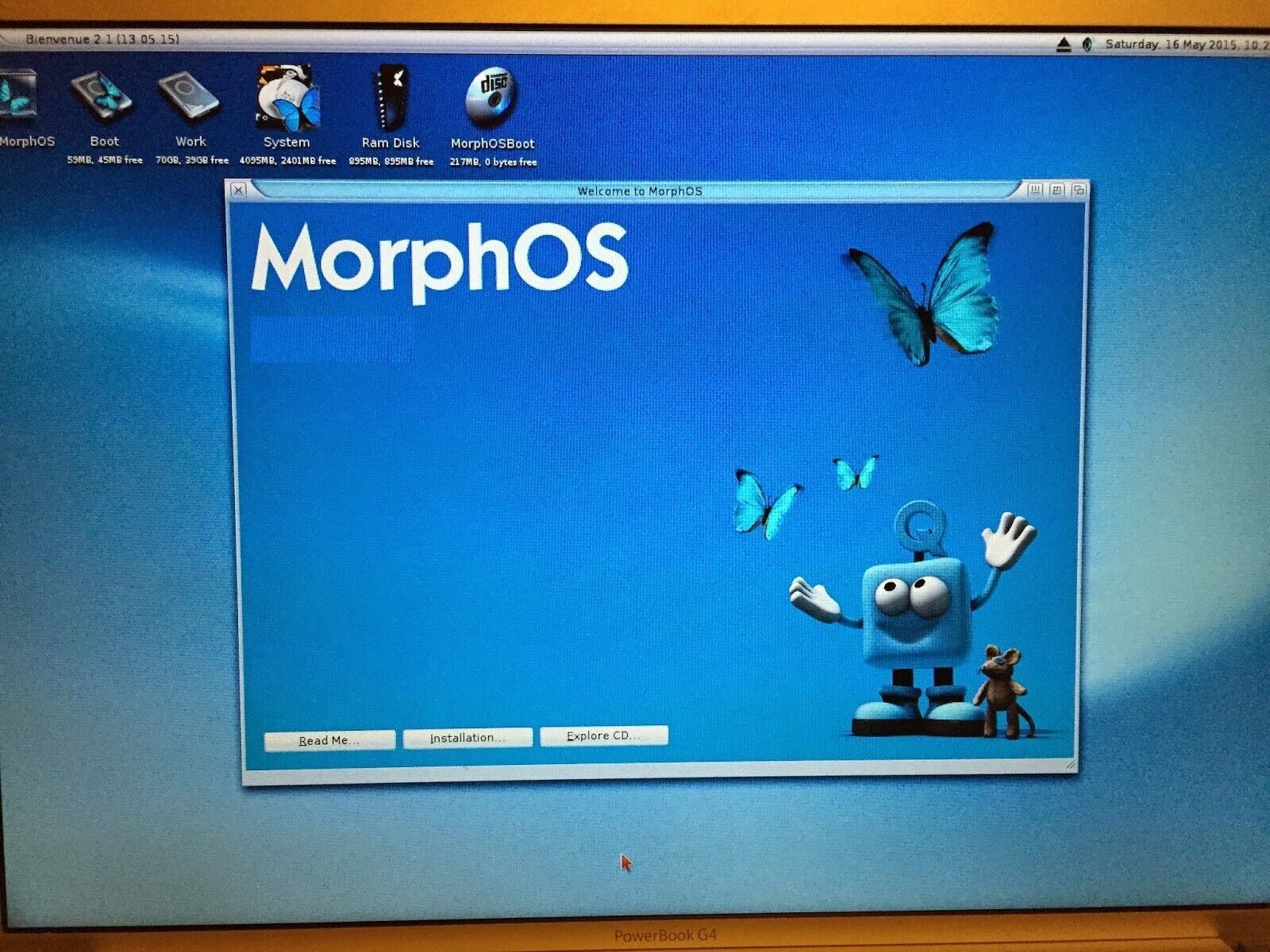 MorphOS install cd for ppc Macintosh