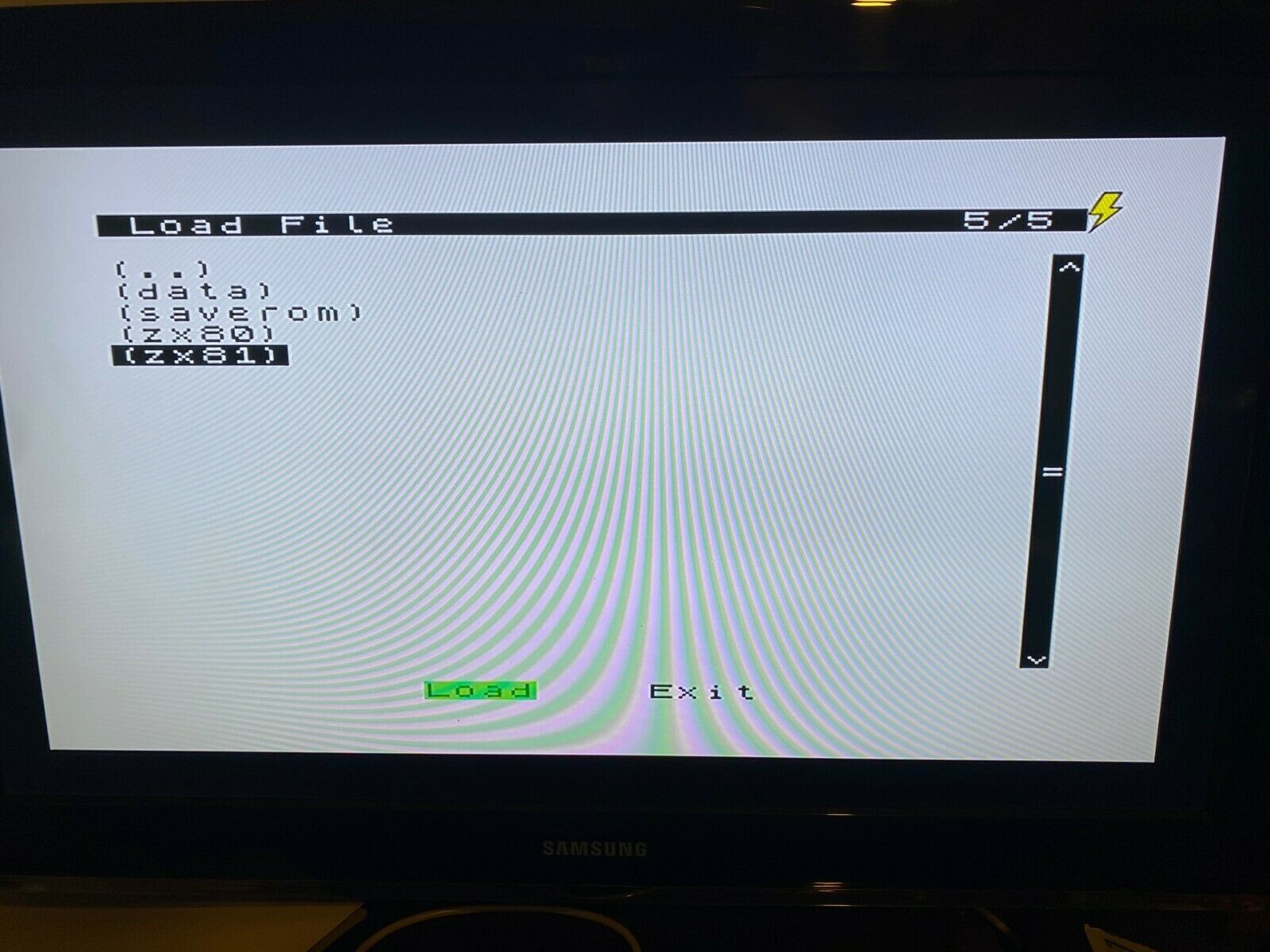 Sinclair ZX 81 emulator for raspberry pi with games