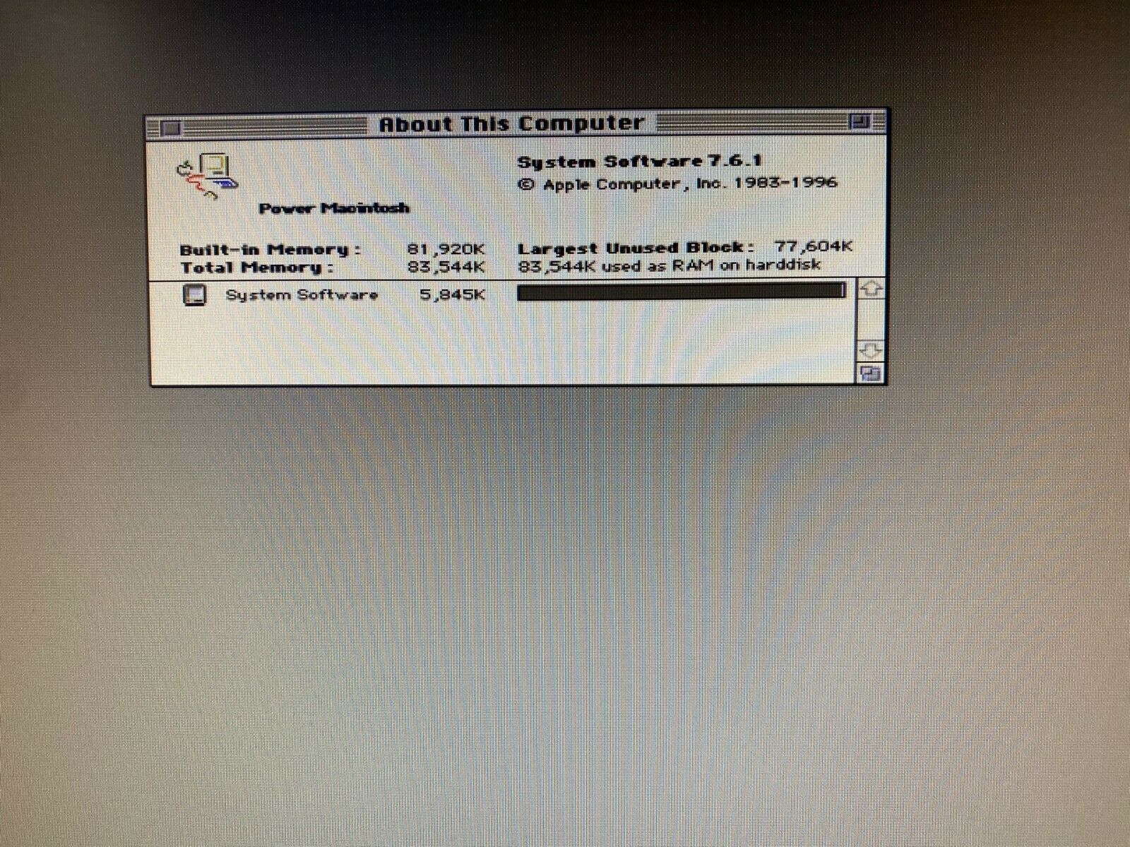 128 GB 50pin SCSI Macintosh System 7.6.1